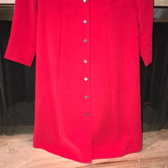 Kasper Petite Shirt Dress, Red, Sz 4P, EUC! - Picture 3 of 14
